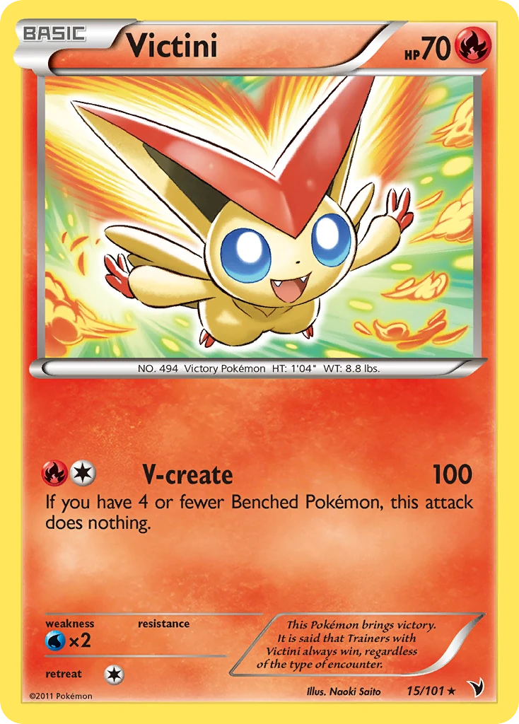 Victini 15/101, Noble Victories Pokémon card