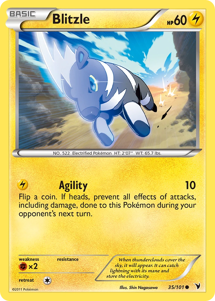 Blitzle 35/101, Noble Victories Pokémon card