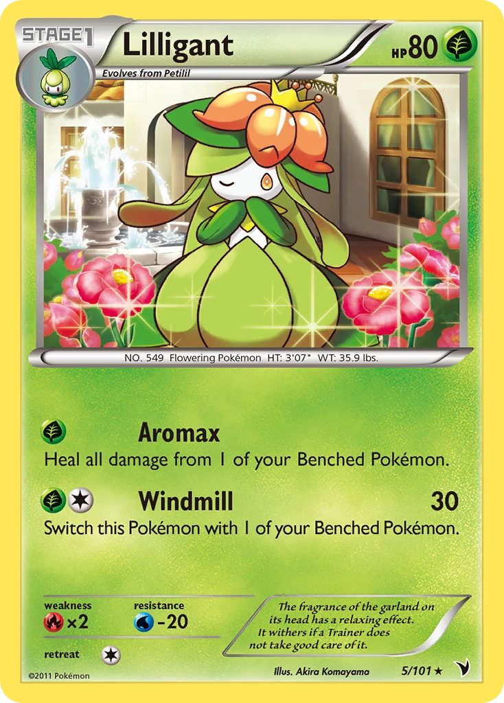 Lilligant 5/101, Noble Victories Pokémon card
