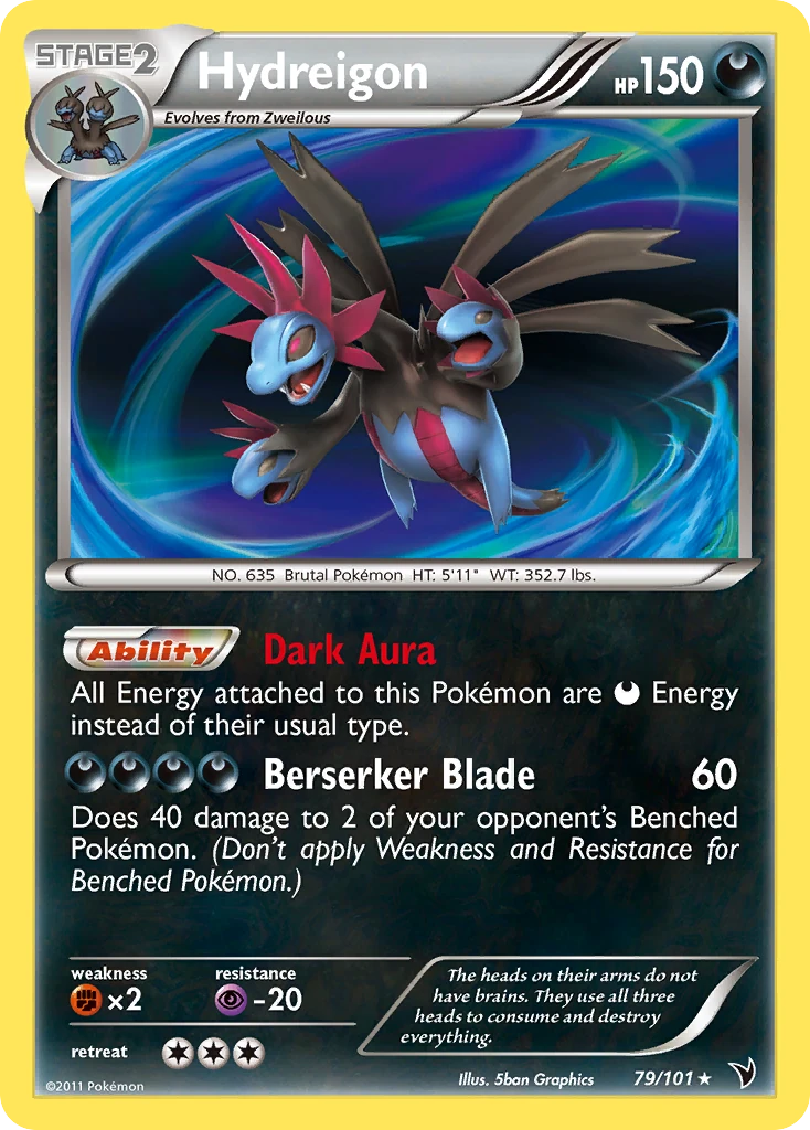 Hydreigon 79/101, Noble Victories Pokémon card