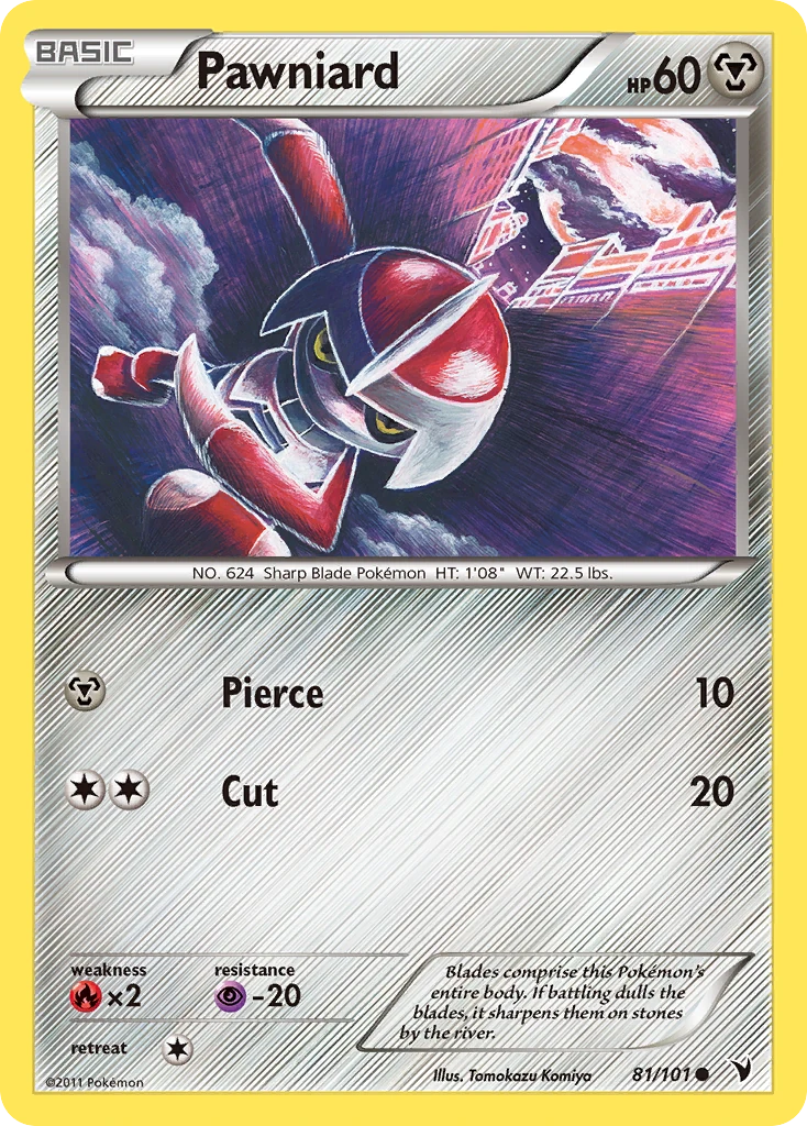 Pawniard 81/101, Noble Victories Pokémon card