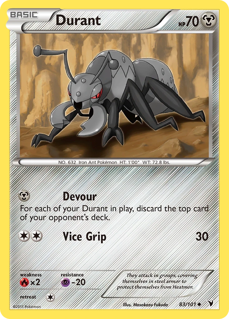 Durant 83/101, Noble Victories Pokémon card