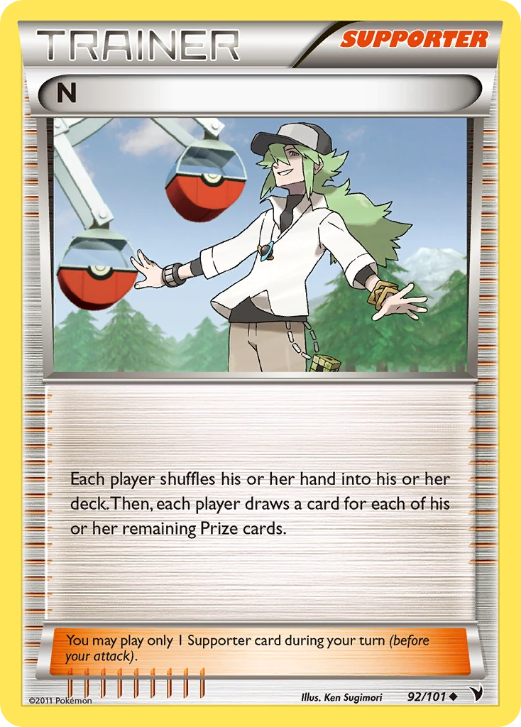 N 92/101, Noble Victories Pokémon card