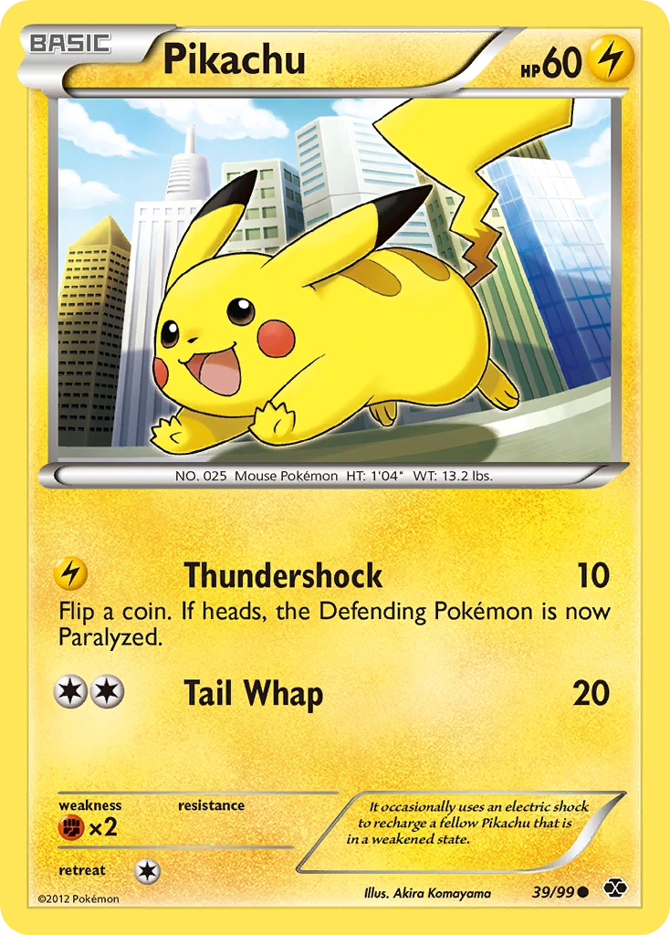 Pikachu 39/99, Next Destinies Pokémon card
