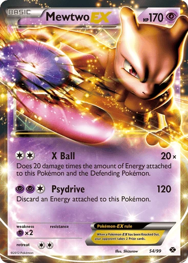 Mewtwo-EX 54/99 from Next Destinies