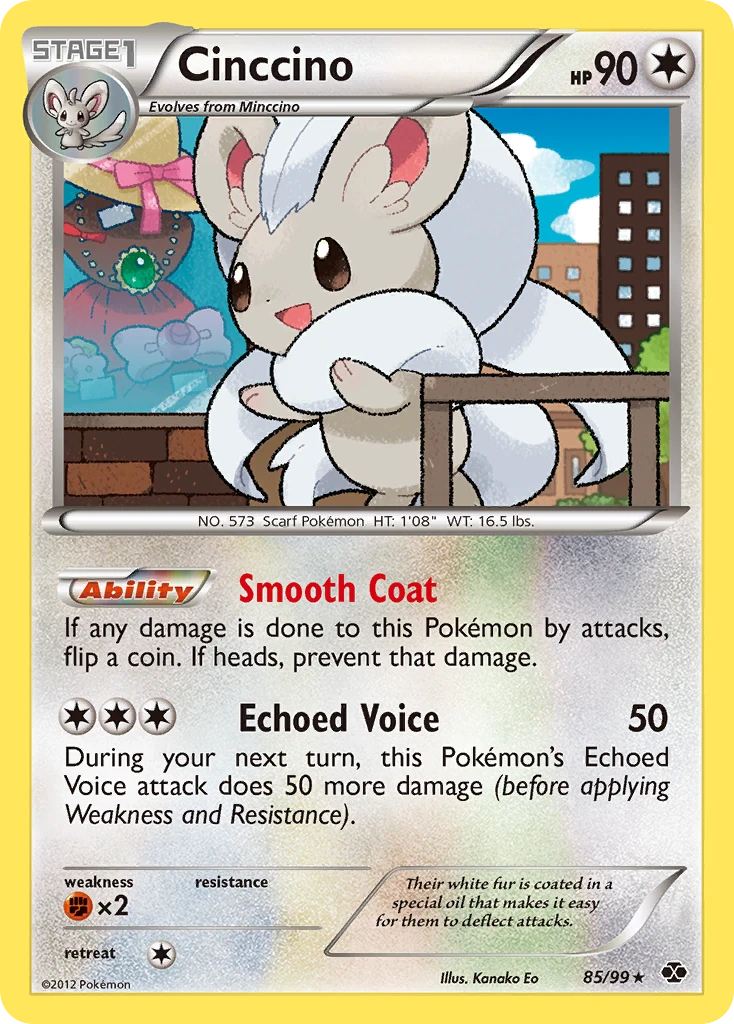 Cinccino 85/99, Next Destinies Pokémon card