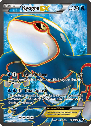 Kyogre-EX 104/108 from Dark Explorers