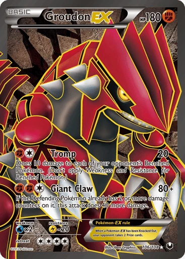 Groudon-EX 106/108 from Dark Explorers