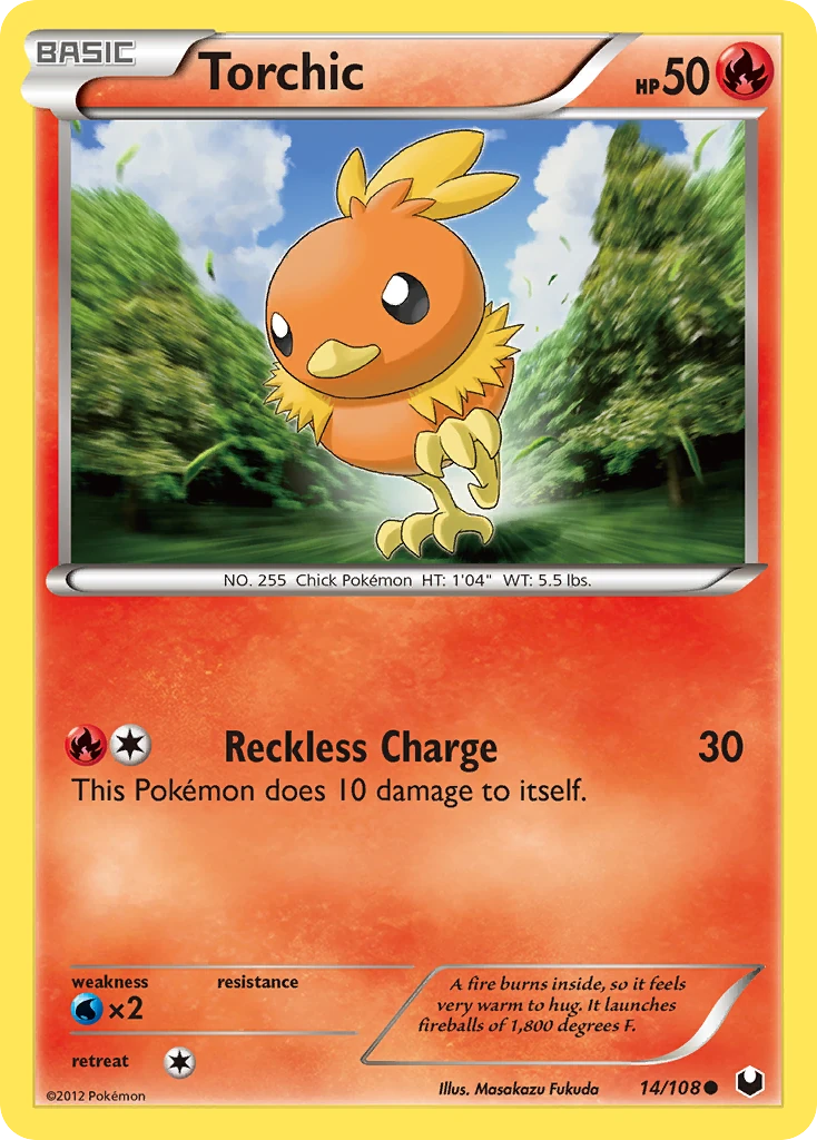 Torchic 14/108, Dark Explorers Pokémon card