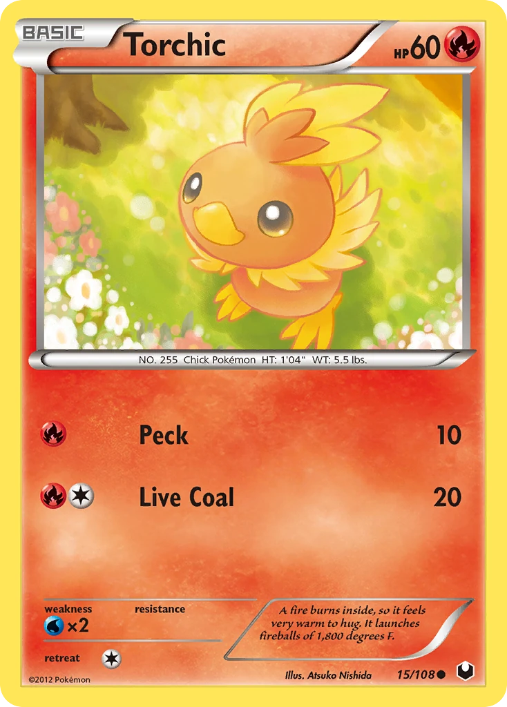 Torchic 15/108, Dark Explorers Pokémon card