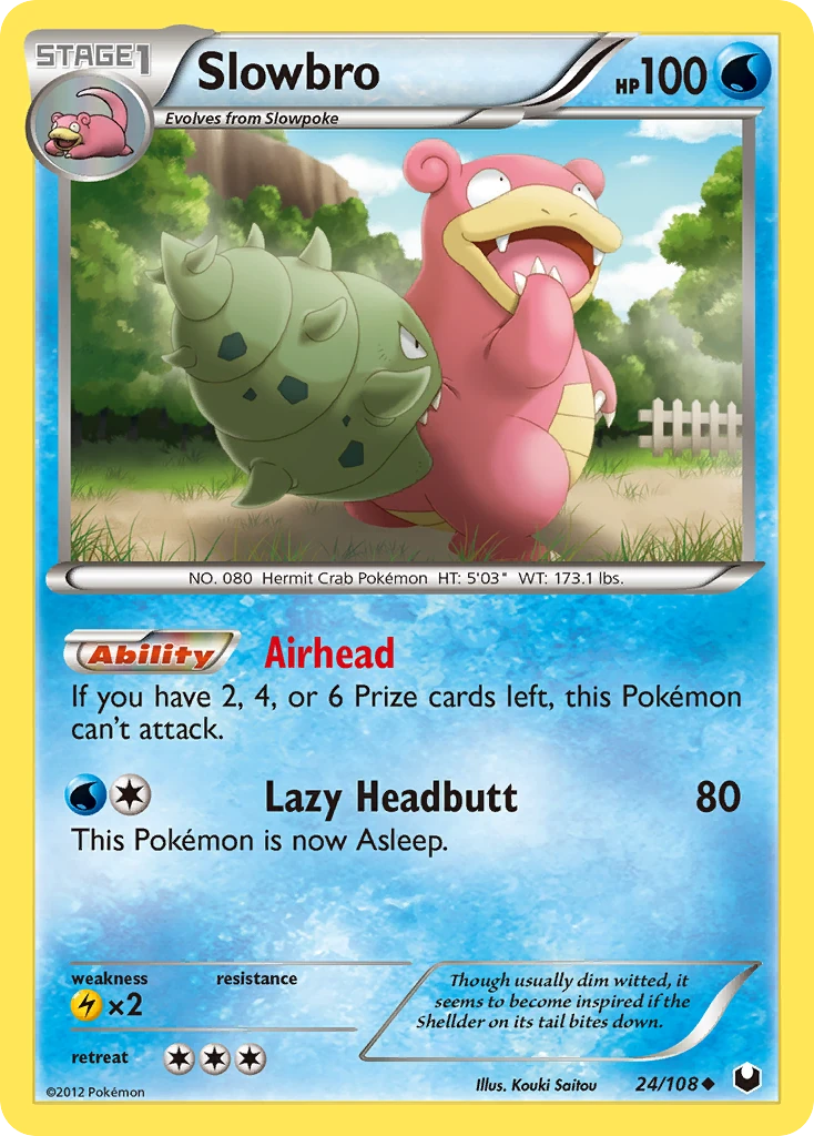 Slowbro 24/108, Dark Explorers Pokémon card