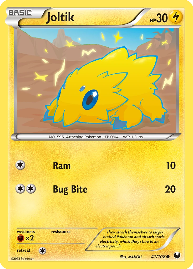 Joltik 41/108, Dark Explorers Pokémon card
