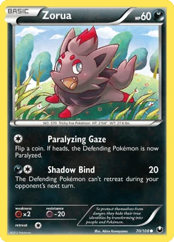 Zorua 70/108, Dark Explorers