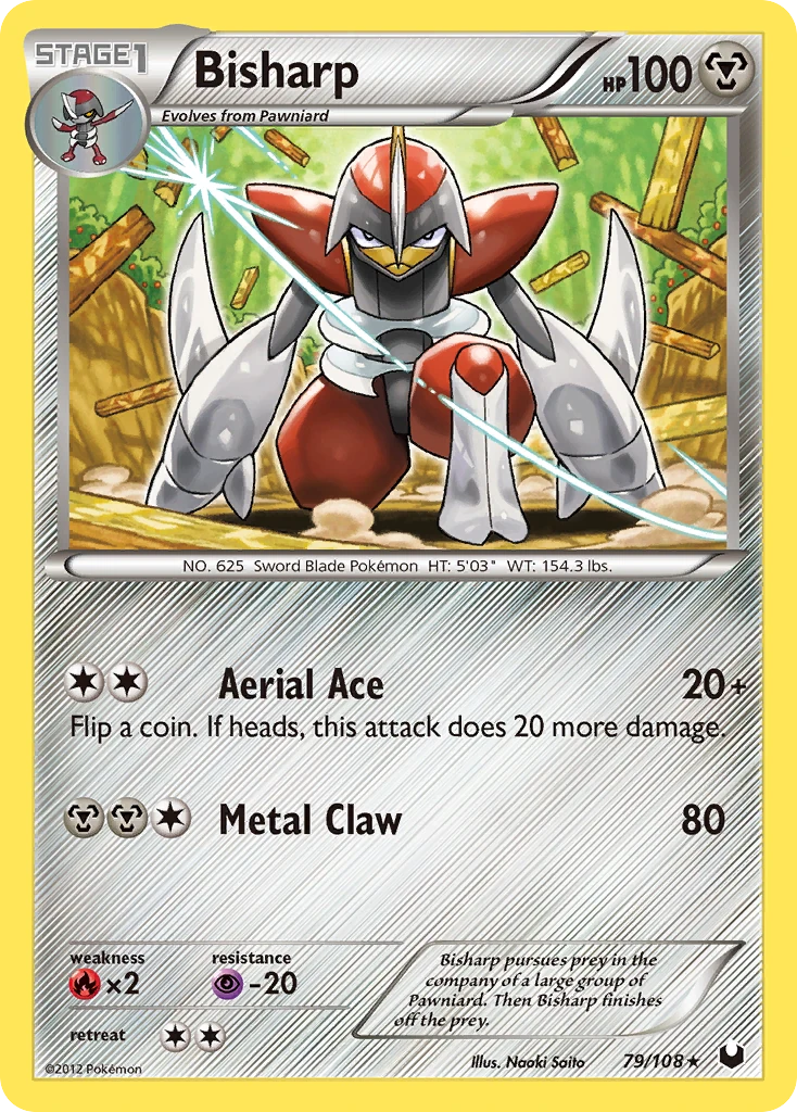 Bisharp 79/108, Dark Explorers Pokémon card