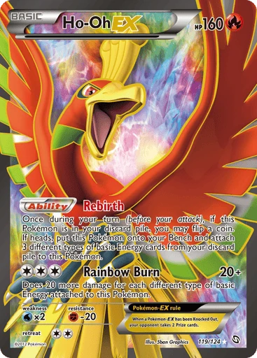 Ho-Oh-EX 119/124 from Dragons Exalted