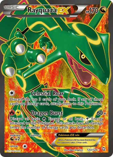 Rayquaza-EX 123/124 from Dragons Exalted