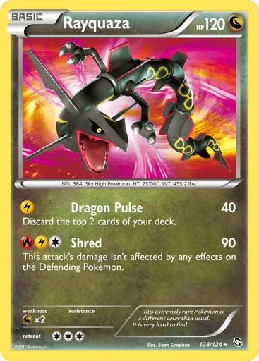 Rayquaza 128/124 from Dragons Exalted