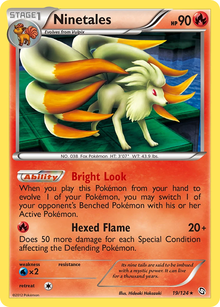 Ninetales 19/124, Dragons Exalted Pokémon card