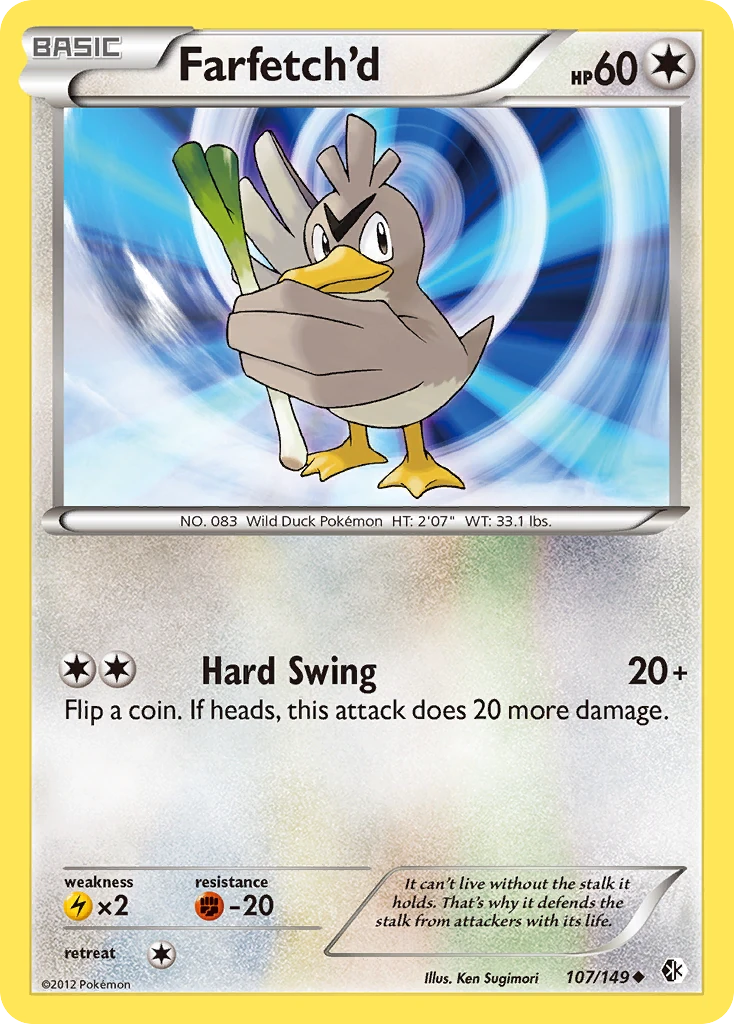 Farfetch'd 107/149, Boundaries Crossed Pokémon card