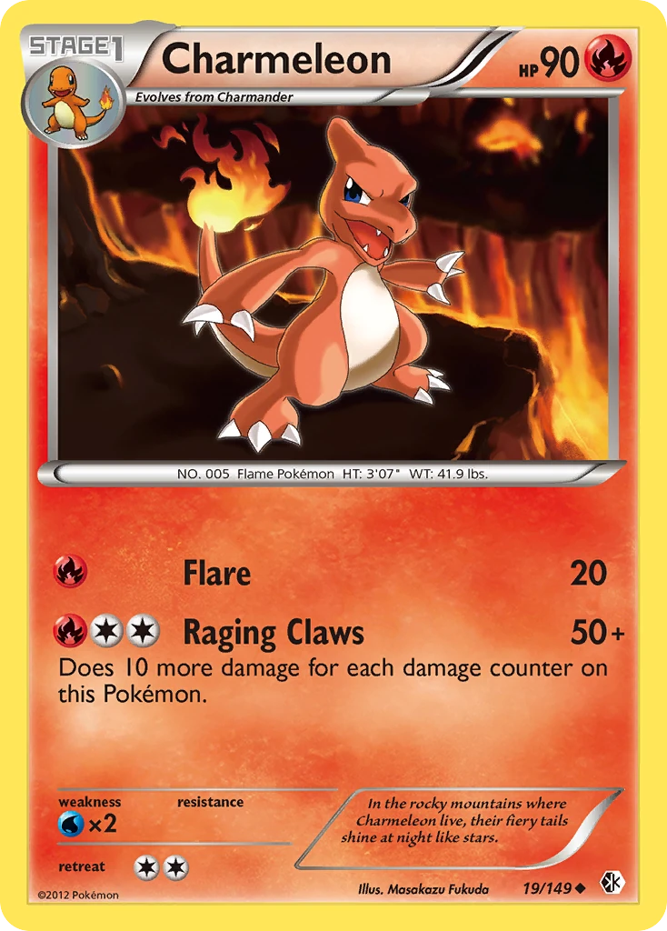 Charmeleon 19/149, Boundaries Crossed Pokémon card