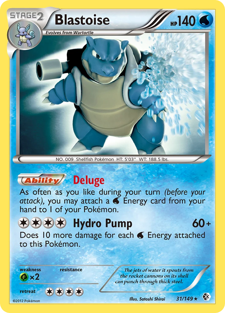 Blastoise 31/149, Boundaries Crossed Pokémon card
