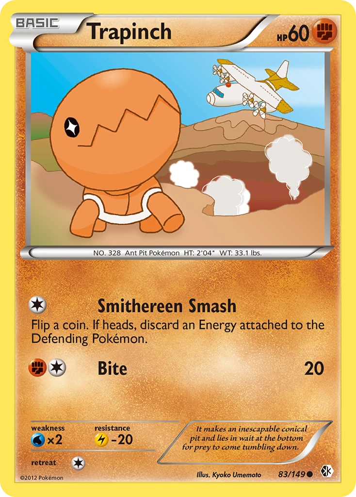 Trapinch 83/149, Boundaries Crossed Pokémon card