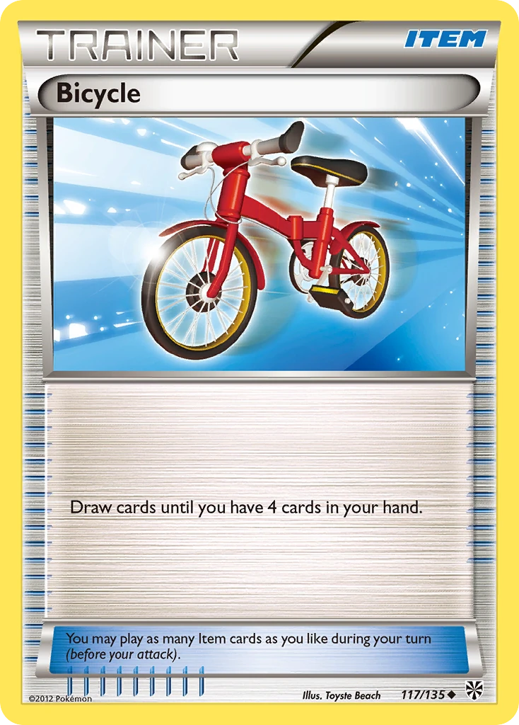 Bicycle 117/135, Plasma Storm Pokémon card