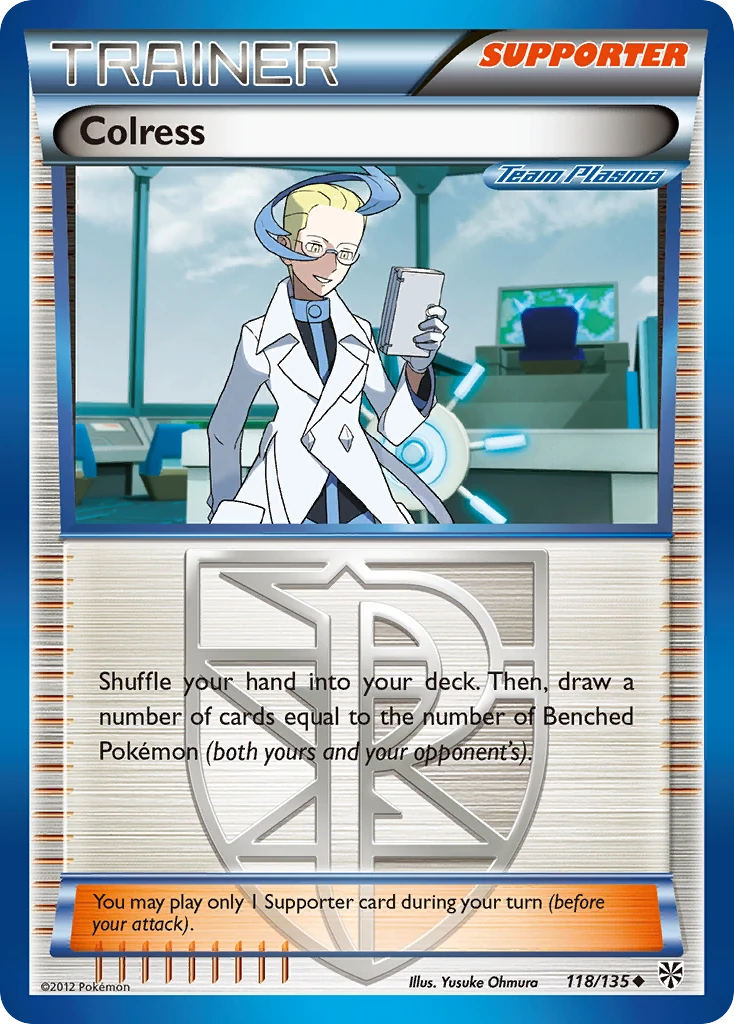 Colress 118/135, Plasma Storm Pokémon card