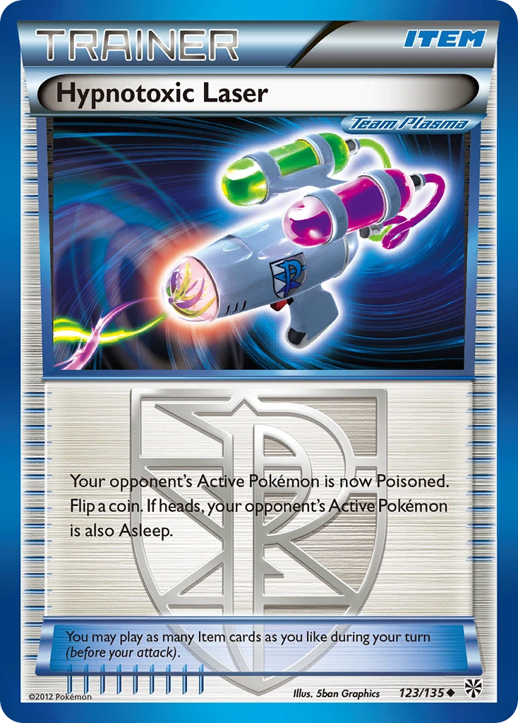 Hypnotoxic Laser 123/135, Plasma Storm Pokémon card