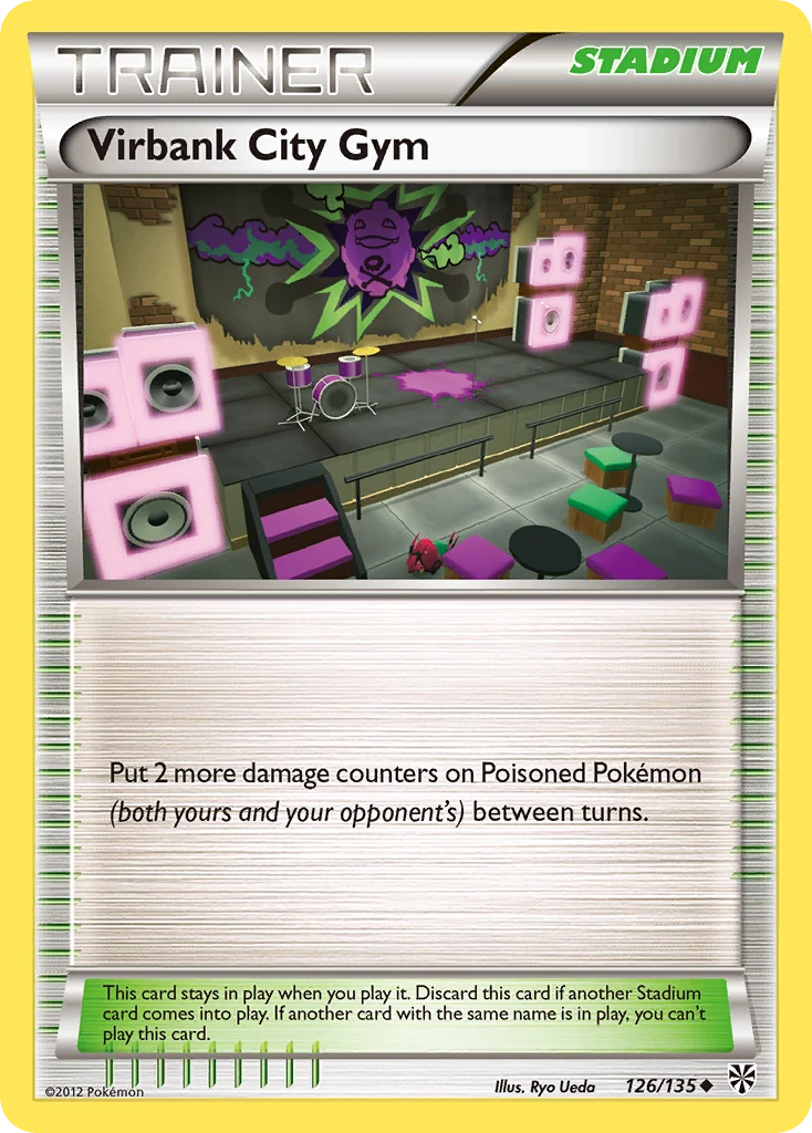 Virbank City Gym 126/135, Plasma Storm Pokémon card
