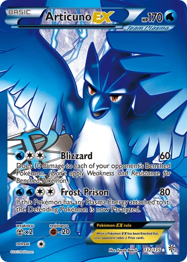 Articuno-EX 132/135 from Plasma Storm