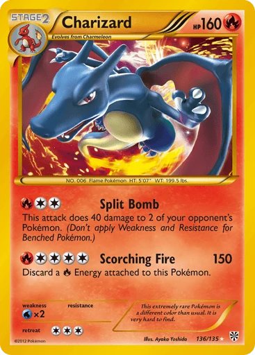 Charizard 136/135 from Plasma Storm