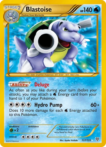 Blastoise 137/135 from Plasma Storm