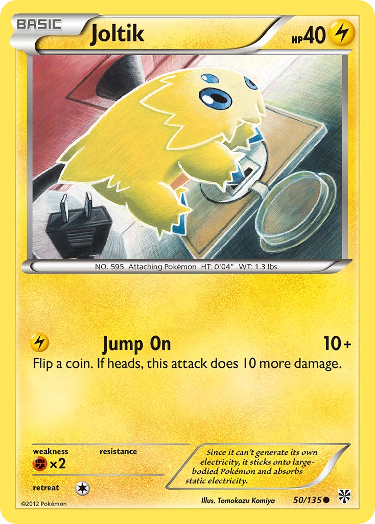 Joltik 50/135, Plasma Storm Pokémon card