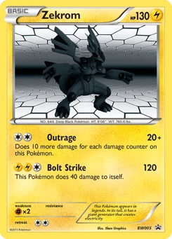 Zekrom BW005, BW Black Star Promos