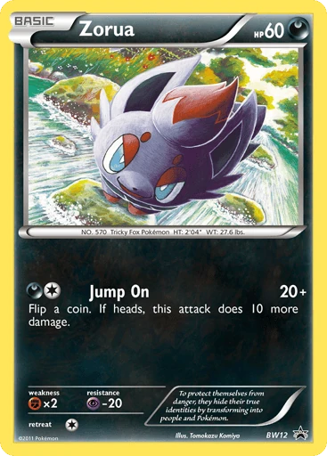 Zorua BW12 from BW Black Star Promos