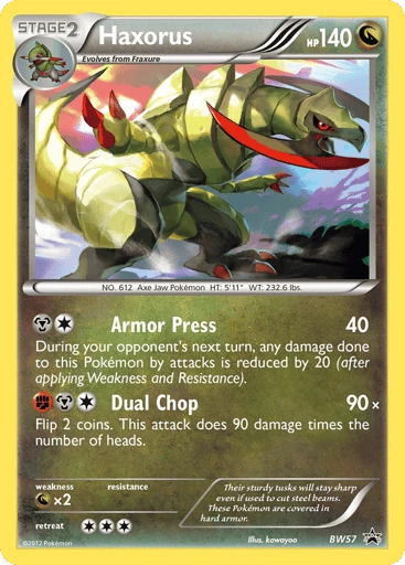 Haxorus BW57 from BW Black Star Promos