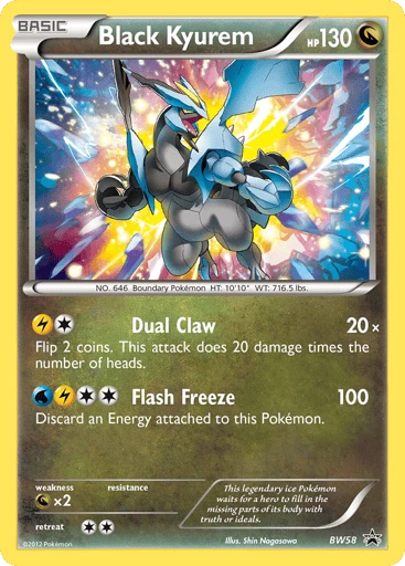 Black Kyurem BW58 from BW Black Star Promos