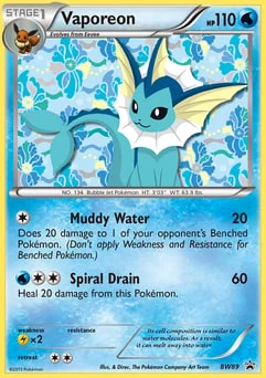 Vaporeon BW89, BW Black Star Promos