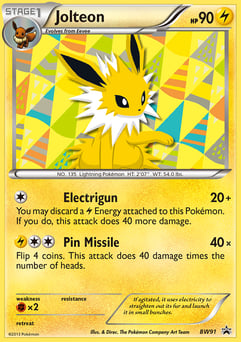 Jolteon BW91, BW Black Star Promos