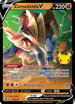 Zamazenta V 18/25, Celebrations