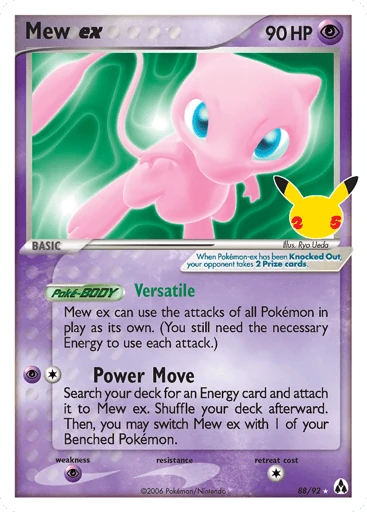 Mew ex 88/25 from Celebrations: Classic Collection