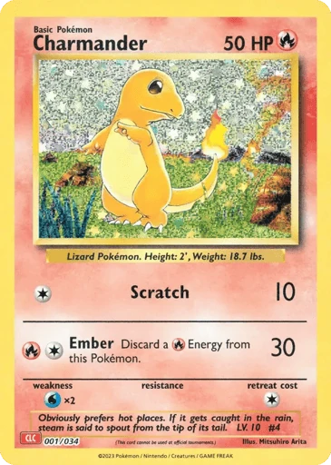 Charmander 1/34 from Pokémon TCG Classic - Charizard