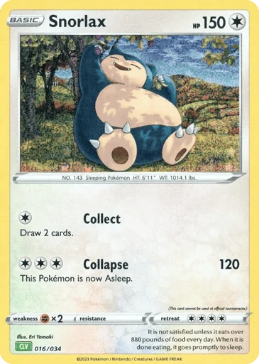 Snorlax 16/34 from Pokémon TCG Classic - Venusaur