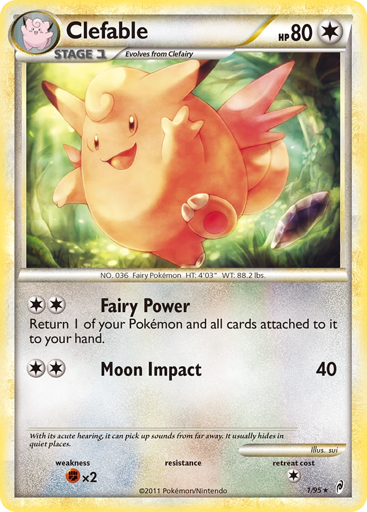 Clefable 1/95, Call of Legends Pokémon card