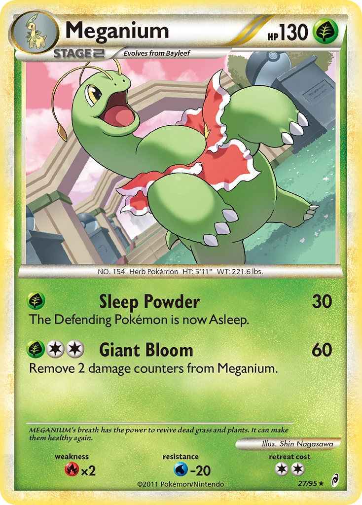 Meganium 27/95, Call of Legends Pokémon card