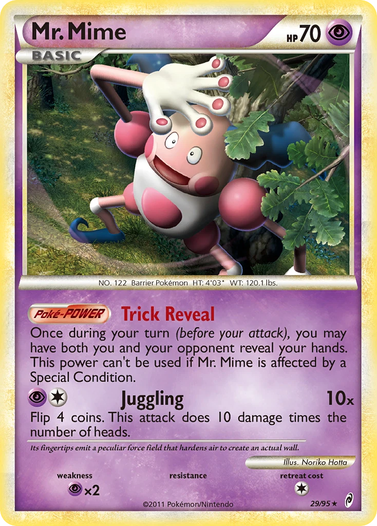 Mr. Mime 29/95, Call of Legends Pokémon card