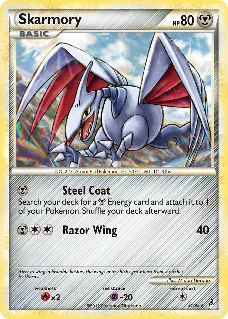 Skarmory 31/95, Call of Legends Pokémon card