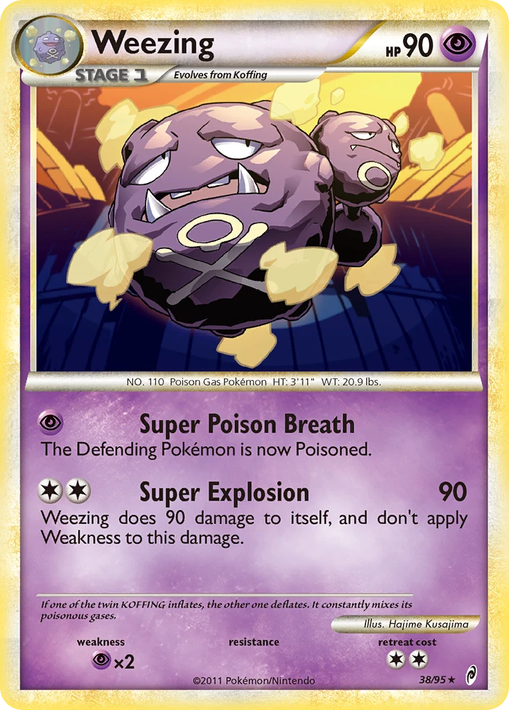 Weezing 38/95, Call of Legends Pokémon card