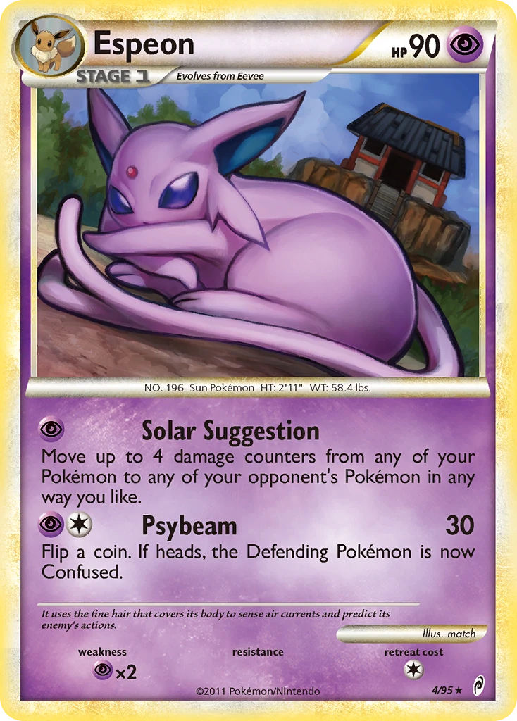 Espeon 4/95, Call of Legends Pokémon card